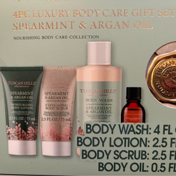 Tuscan Hills Spearmint & Argan Oil Body Care Gift Set❤️ - Picture 3 of 5